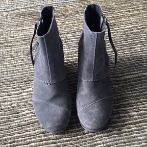 Toms Suede Wedge Boots
